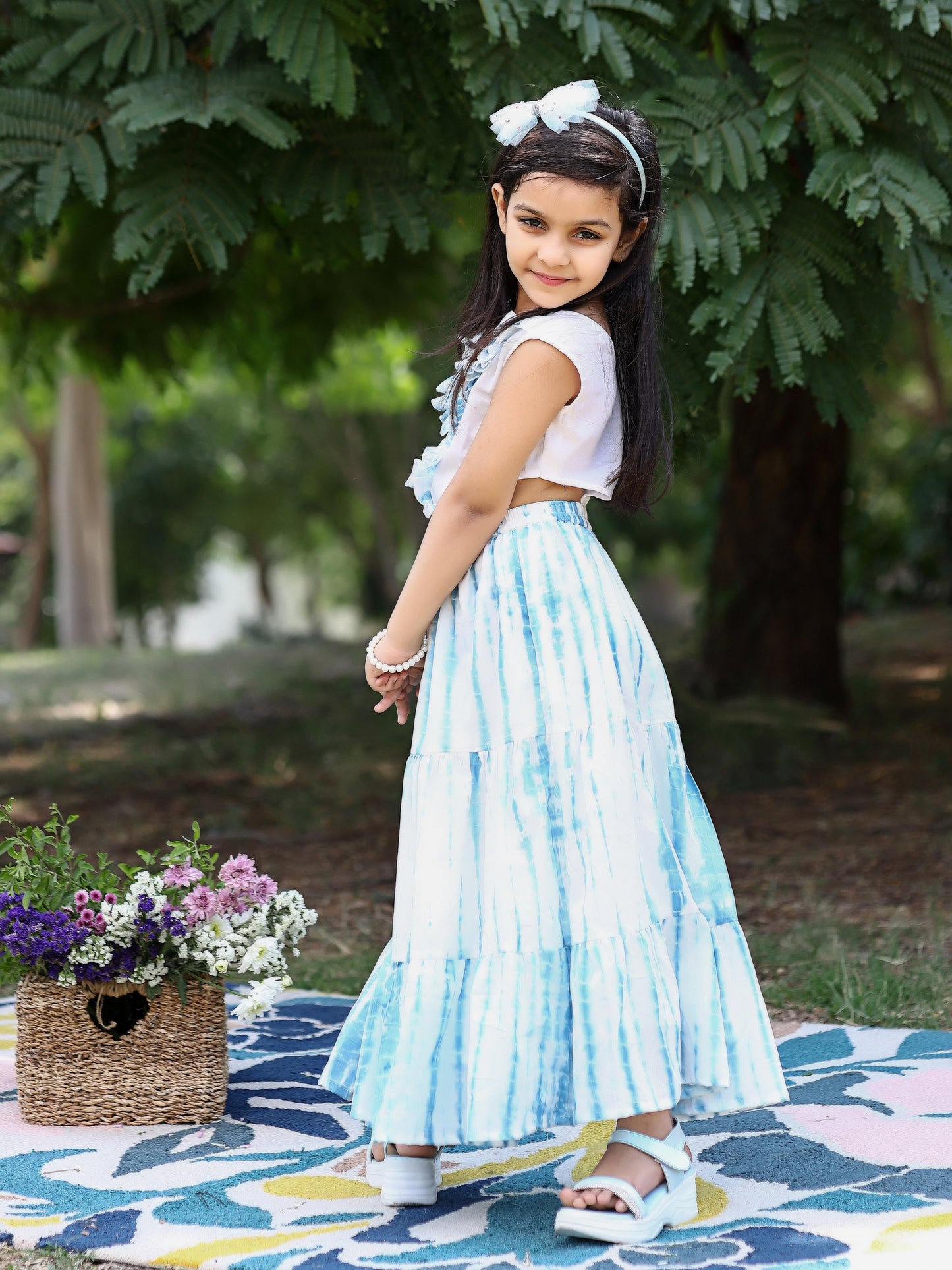 Watery Blue Kids Dress