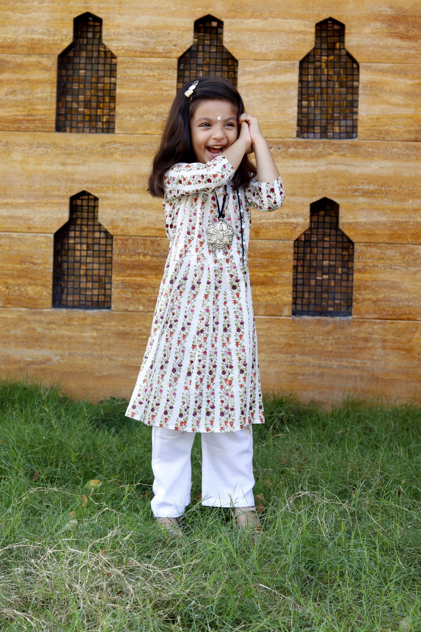 Multicoloured Kurta Set