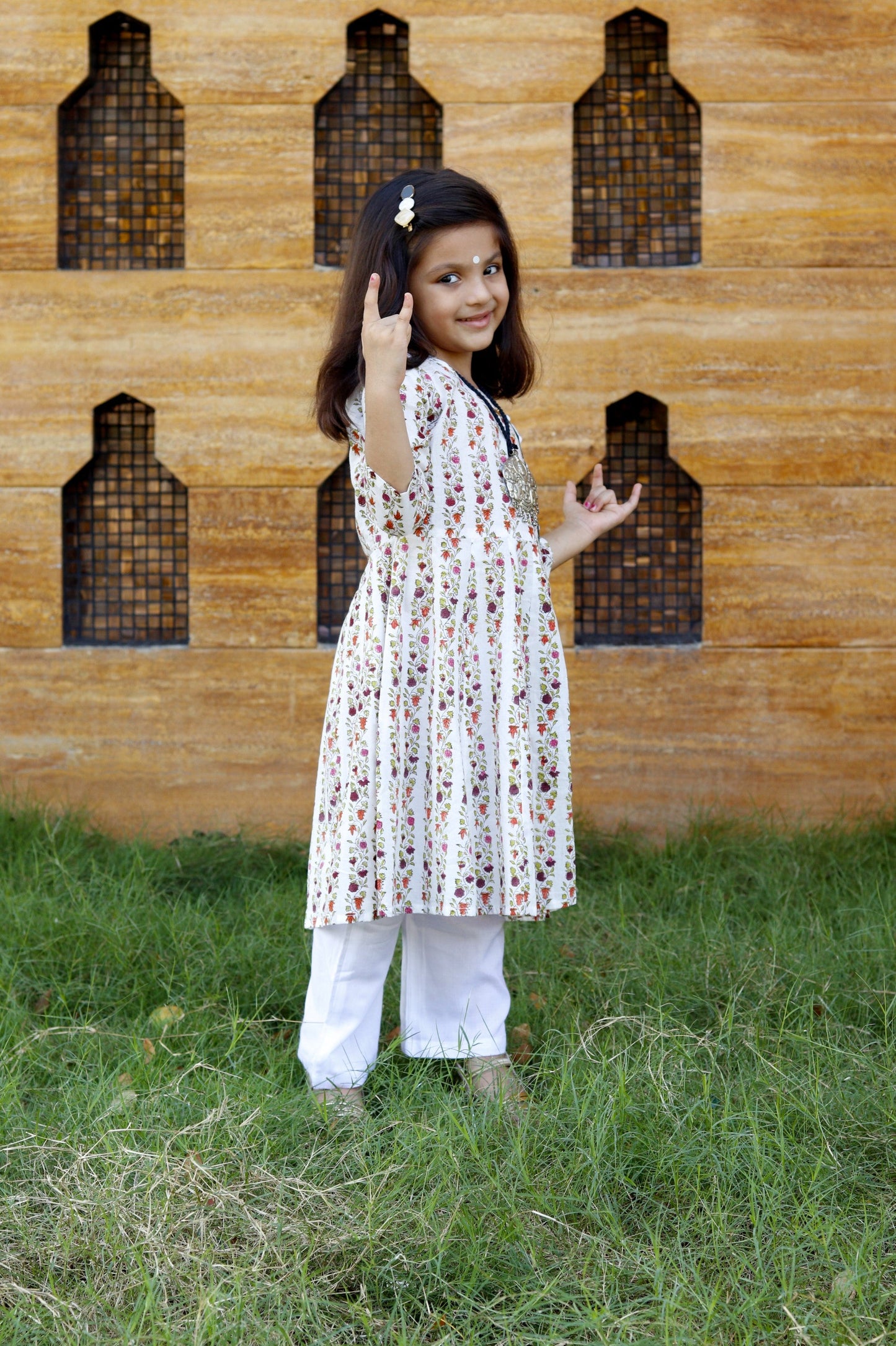 Multicoloured Kurta Set